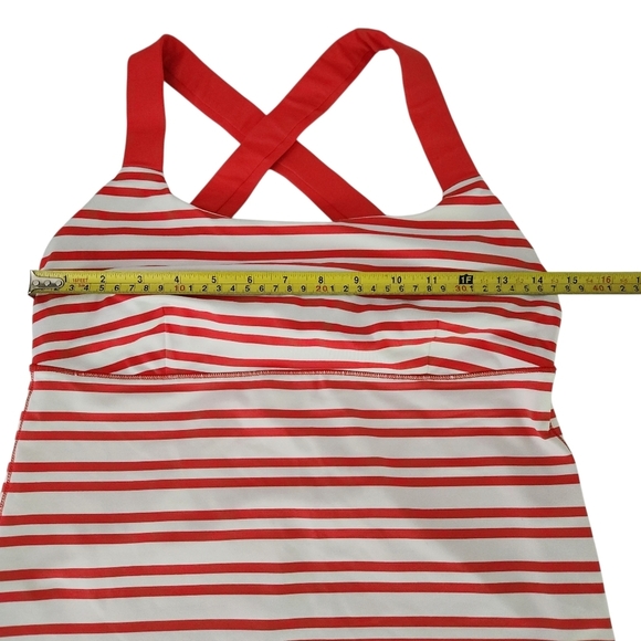 LULULEMON Track And Train Tank Twin Stripe Love Red / Love Red - Picture 10 of 11
